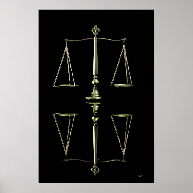 Poster Réflexion balance (Devant)