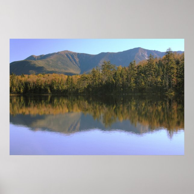 Poster Réflexion de la crête de Franconia sur le lac Lone (Devant)