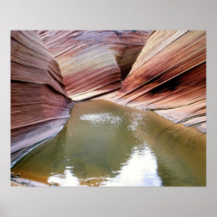 Poster Réflexion de vague