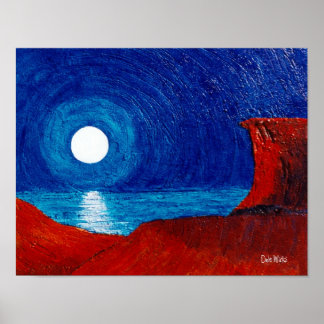 Poster Réflexion des lunes