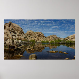 Poster Réflexion du barrage Barker à Joshua Tree I
