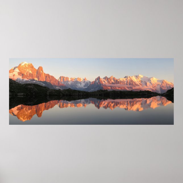 Poster Réflexion du Lac de Cheserys (Devant)