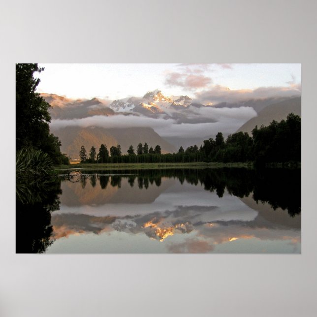 Poster Réflexion du lac Matheson (Devant)