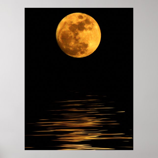 Poster Réflexion d'une Pleine lune (Devant)