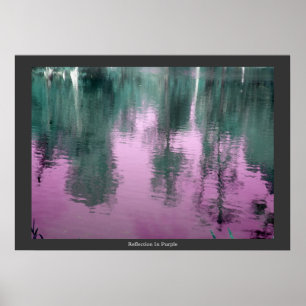 Poster Réflexion En Violet