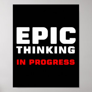 Poster Réflexion Épique En Cours Grandes Idées Introverti