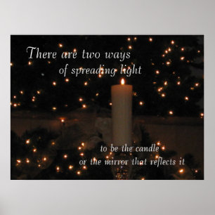 Poster Réflexion lumineuse