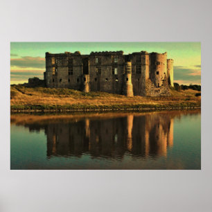 Poster Réflexion ondulée