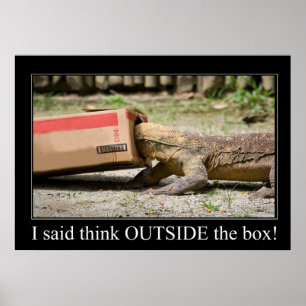 Poster Réflexion sur la boîte