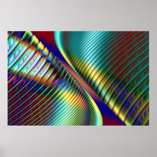 Poster Réflexions dans l'espace de fractale