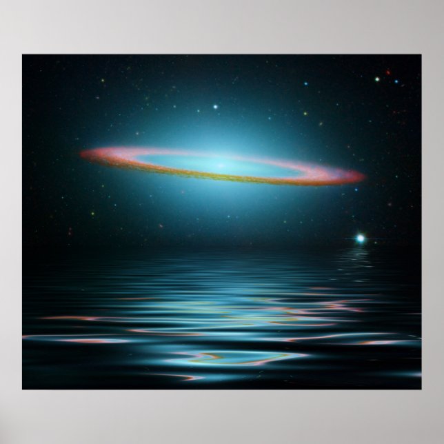 Poster Réflexions de la Galaxie Sombrero (Devant)