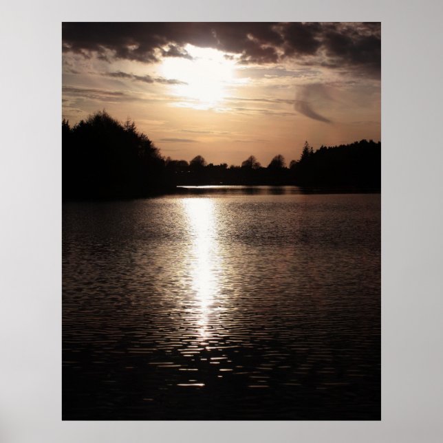Poster Réflexions de la vie magnifique paysage de beaux-a (Devant)