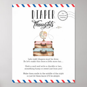 Poster Réflexions sur les couches tard dans la nuit Activ