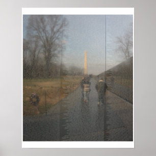 Poster Réflexions sur l'histoire-Vietnam War Wall of Name