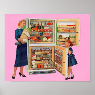 Poster réfrigérateur de nombreuses