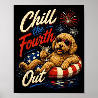 Poster Refroidir le quatrième drôle de Goldendoodle amate