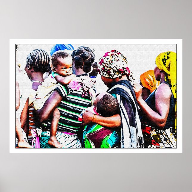 Poster Réfugiés africains (Devant)