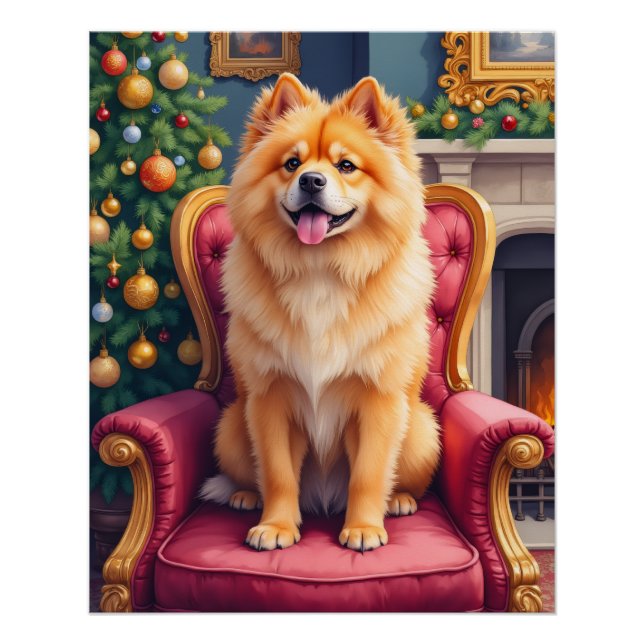 Poster Regal Chow Chow by Grand Christmas Tree Holiday (Devant)