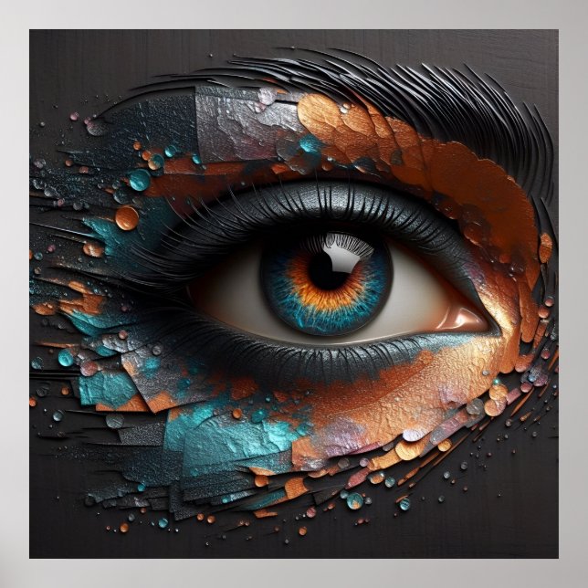 Poster Regard de l'élégance - Magie de l'IA (Devant)