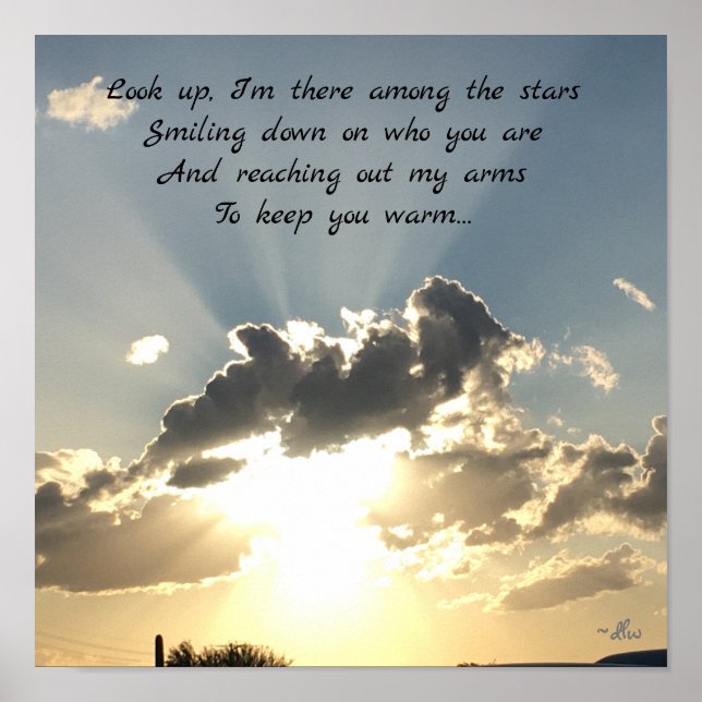 Poster Regarde en haut - un hommage à un être cher (Devant)