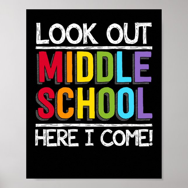 Poster Regarde le collège ici je viens (Devant)