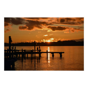 Poster Regarder l'affiche du coucher du soleil