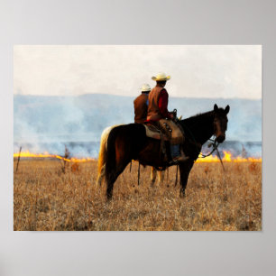 Poster Regarder le feu dans les Flint Hills