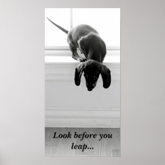 Poster Regardez avant de sauter...