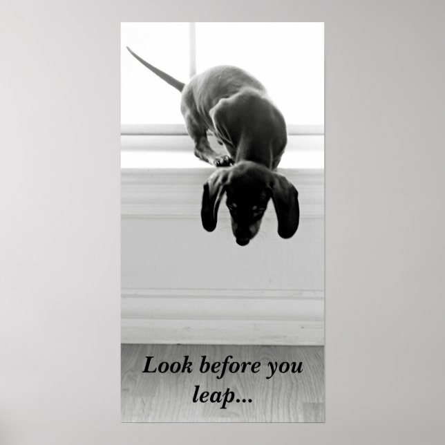 Poster Regardez avant de sauter... (Devant)