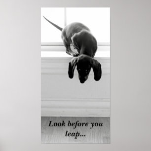 Poster Regardez avant que vous sautiez…