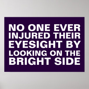 Poster Regardez du côté lumineux