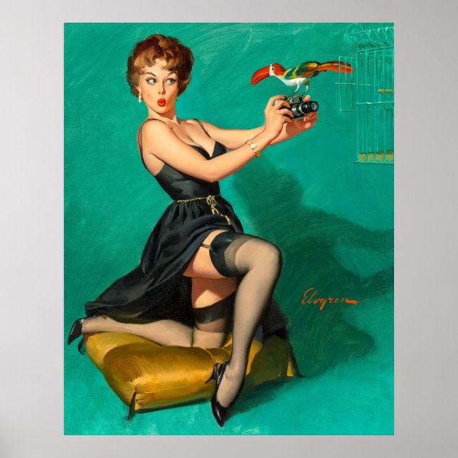 Poster Regardez la botte d'oiseau vers le haut (Devant)