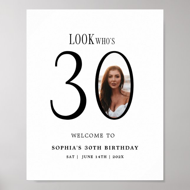 Poster Regardez qui a trente ans Photo 30e anniversaire p (Devant)