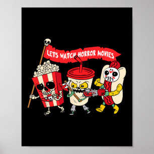 Poster Regardons Horror Movies Funny Halloween Costume S