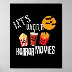 Poster Regardons Horror Movies Funny Halloween Party Fr