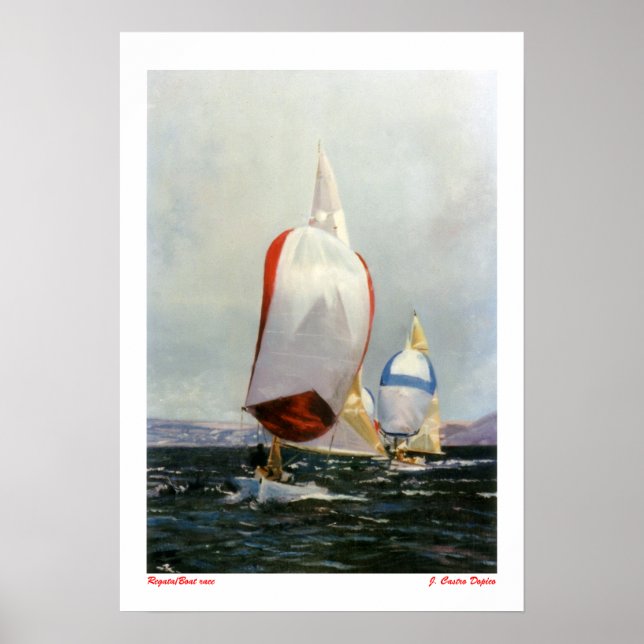 Poster Régate/Boat RACE (Devant)