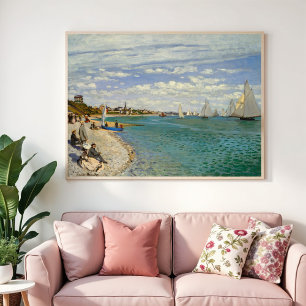 Poster Regatta à Sainte-Adresse, Monet Fine Art