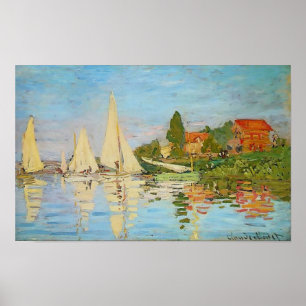 Poster Regatta at Argenteuil by Claude Monet