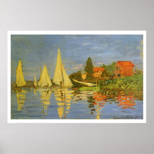 Poster Regatta at Argenteuil by Claude Monet