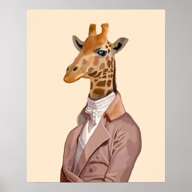 Poster Regency Giraffe (Devant)
