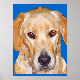 Poster "Reggie" du Labrador Retriever