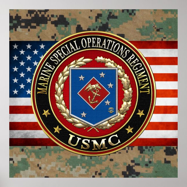 Poster Régiment d'opérations spéciales marines (MSOR) [3D (Devant)