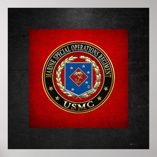 Poster Régiment d'opérations spéciales marines (MSOR) [3D (Devant)