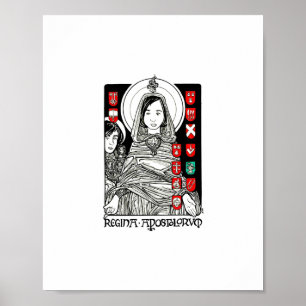 Poster Regina Apostolorum 8" x 10" Print