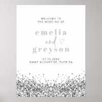 REGINA Glam Silver Parties scintillant Sequins Mar
