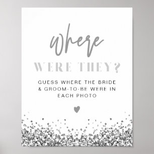 Poster REGINA Paillettes Argentées Disco Où étaient-ils P