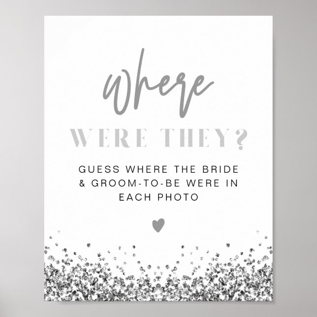 Poster REGINA Paillettes Argentées Disco Où étaient-ils P (Devant)