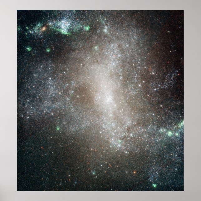 Poster Région centrale de la galaxie spirale barrée (Devant)