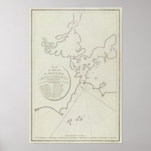 Poster Région de Baie de San Franciso de la Californie