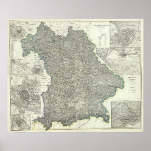 Poster Région de Ratisbonne Allemagne